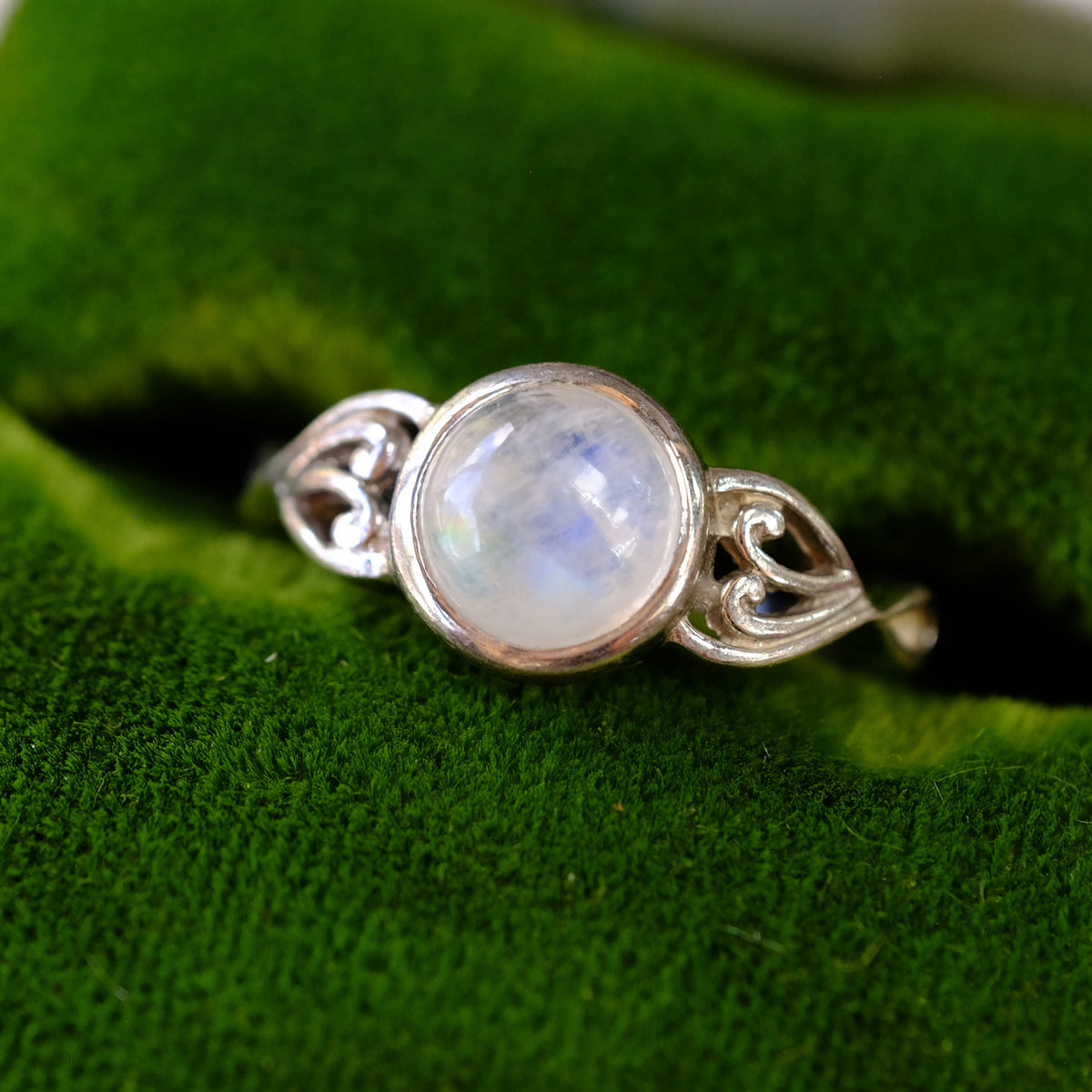 Moonstone Silver Ring