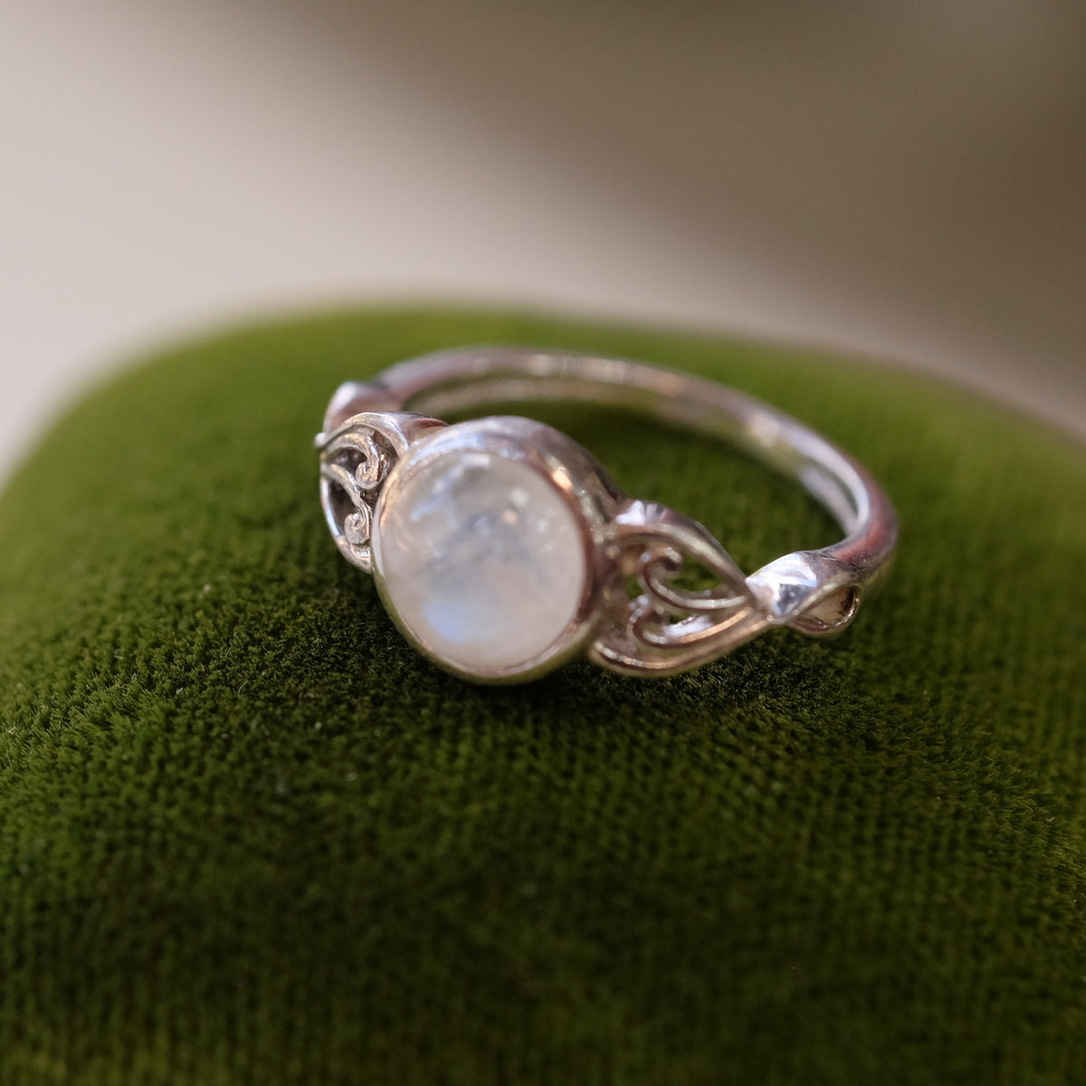 Moonstone Silver Ring