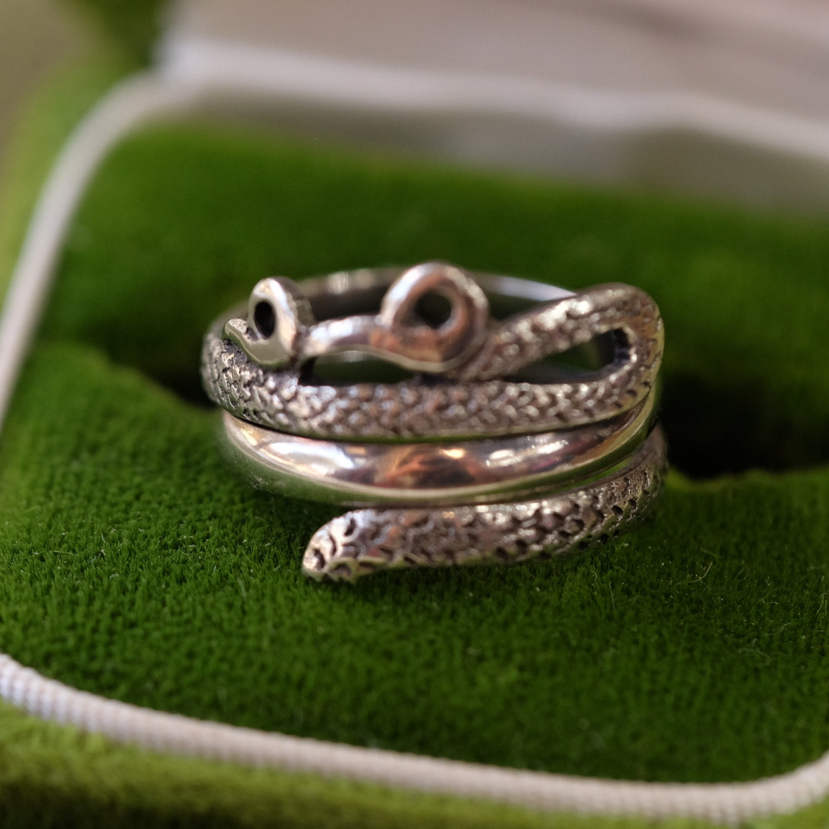 Vintage Snake Silver Ring