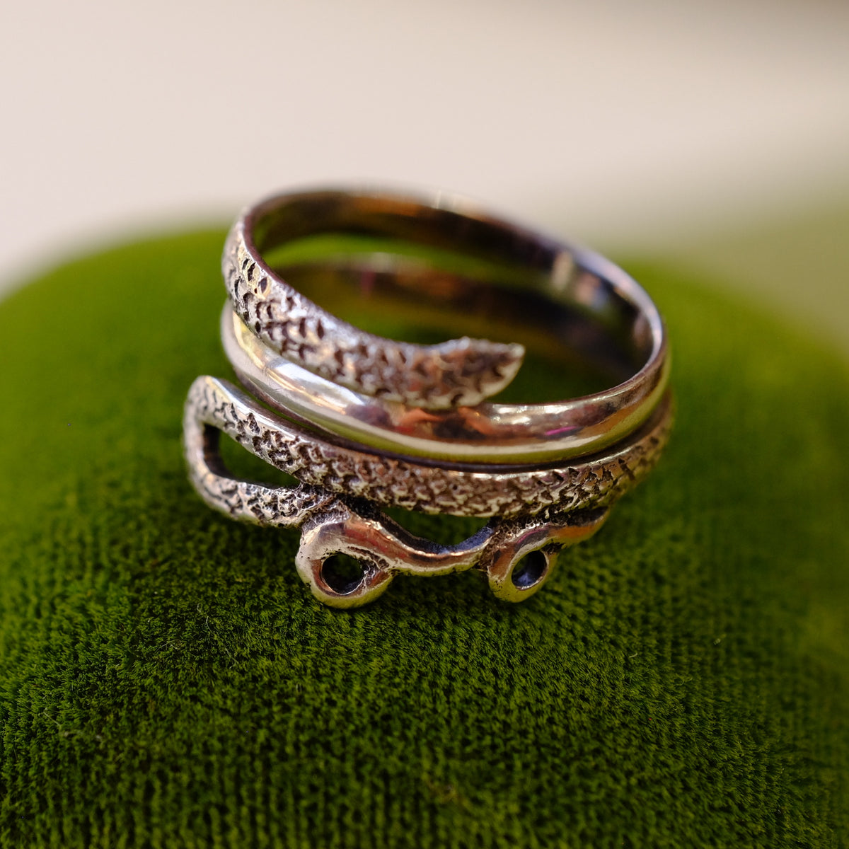 Vintage Snake Silver Ring
