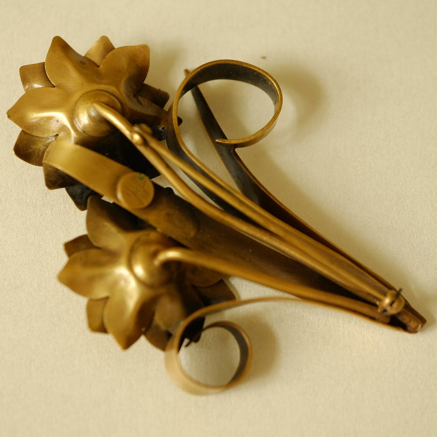 Joseff of Hollywood Flower Pin 1940s