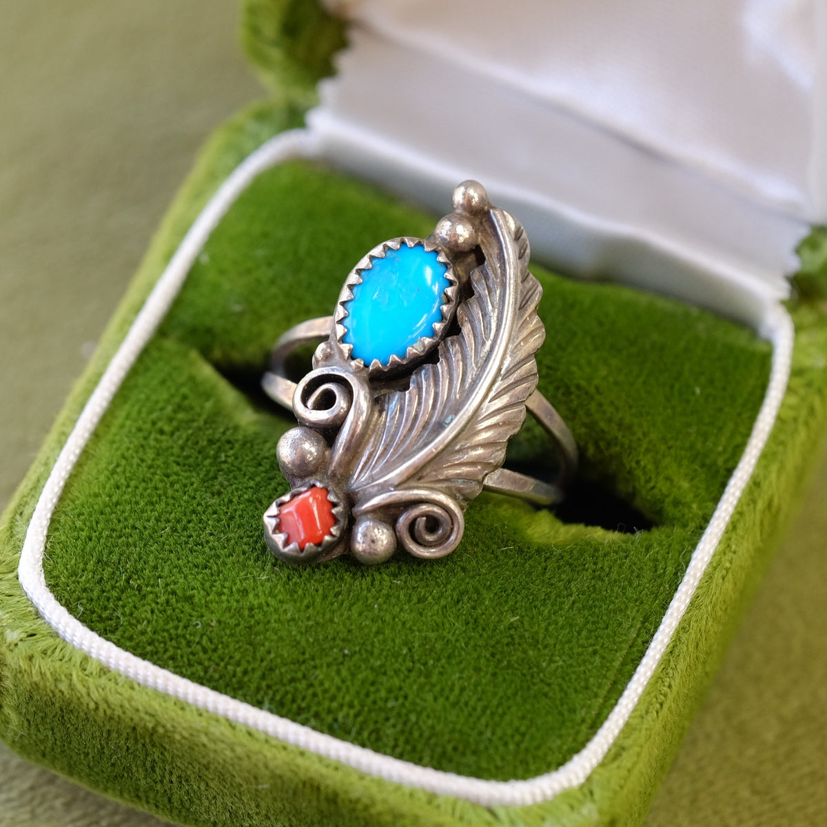Silver Navajo Turquoise Ring