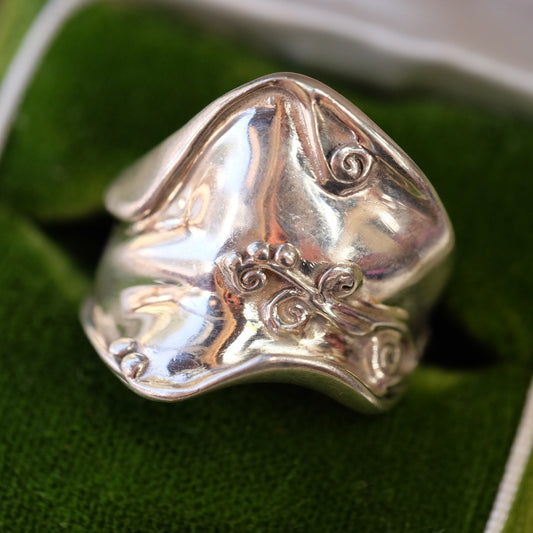 Unusual Designer Silver Ring