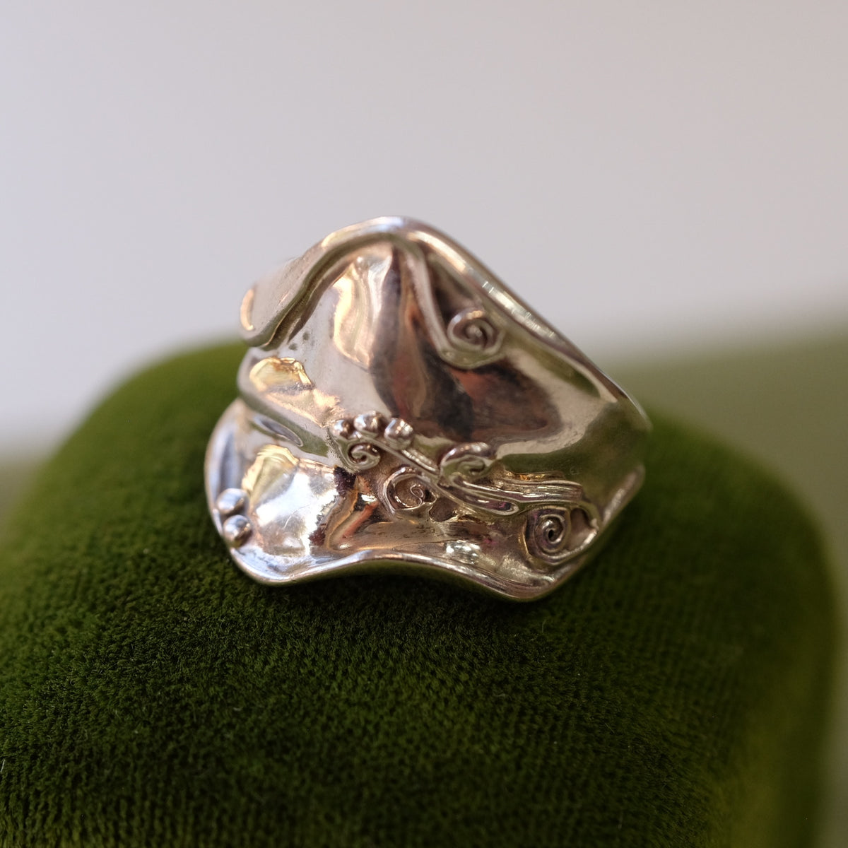Unusual Designer Silver Ring