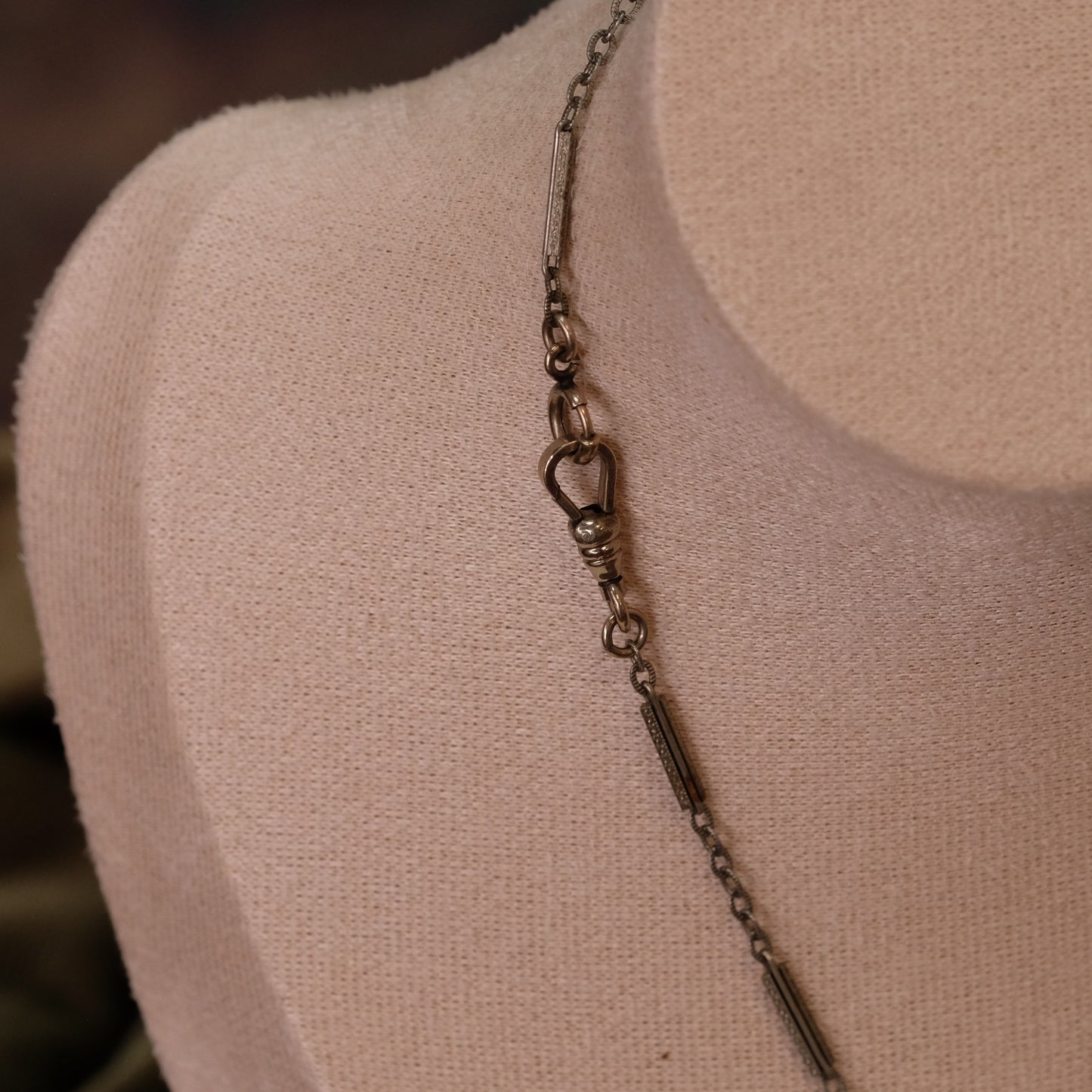 Sterling Watch Chain with Charms