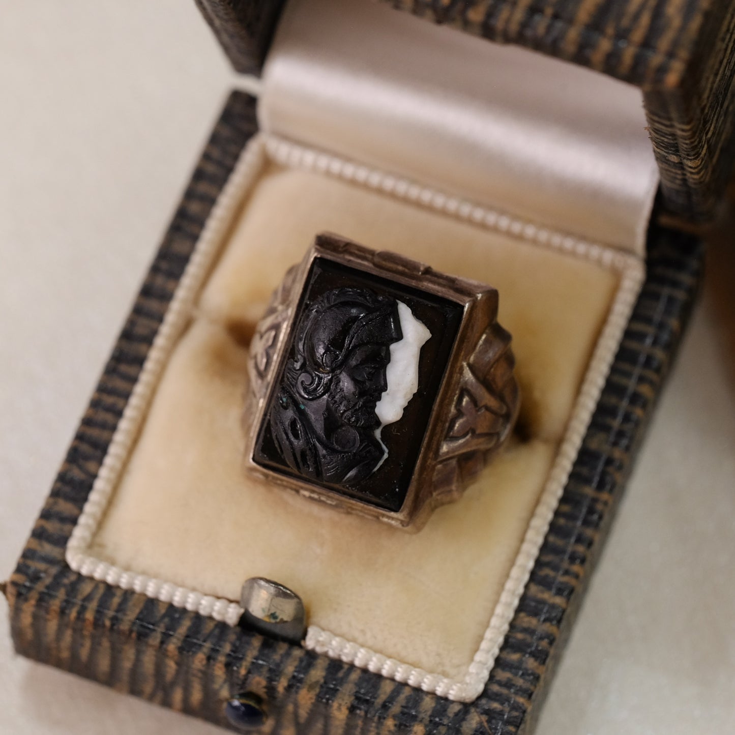 Sterling Silver Black knight Cameo Ring