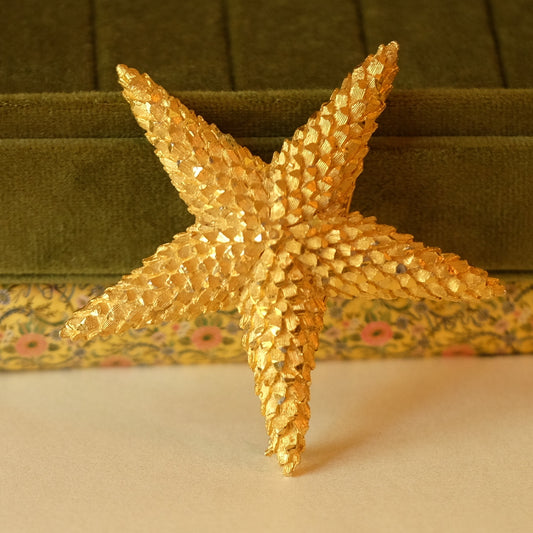 Vintage Starfish Large Brooch 1960s