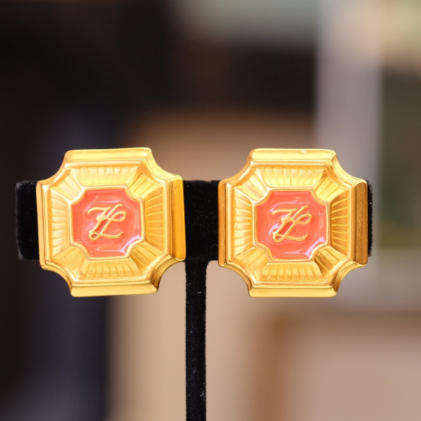 Karl Lagerfeld Vintage Earrings 1980s