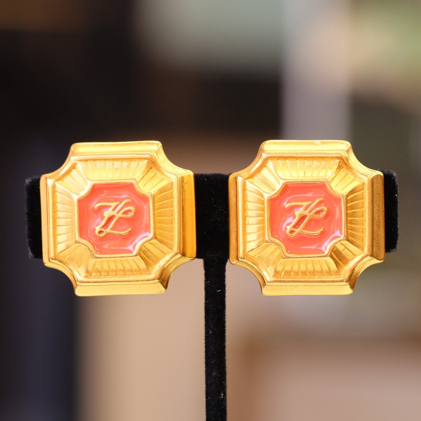 Karl Lagerfeld Vintage Earrings 1980s