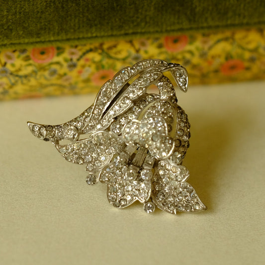 Vintage Mazer Flower Dress Clip 1940s