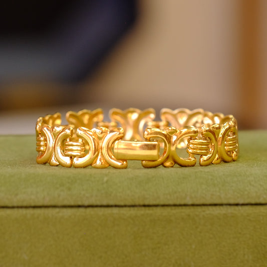 Vintage Gold Tone Bracelet 1980s