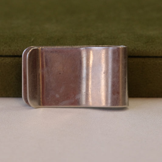 Vintage Silver Turquoise Money Clip