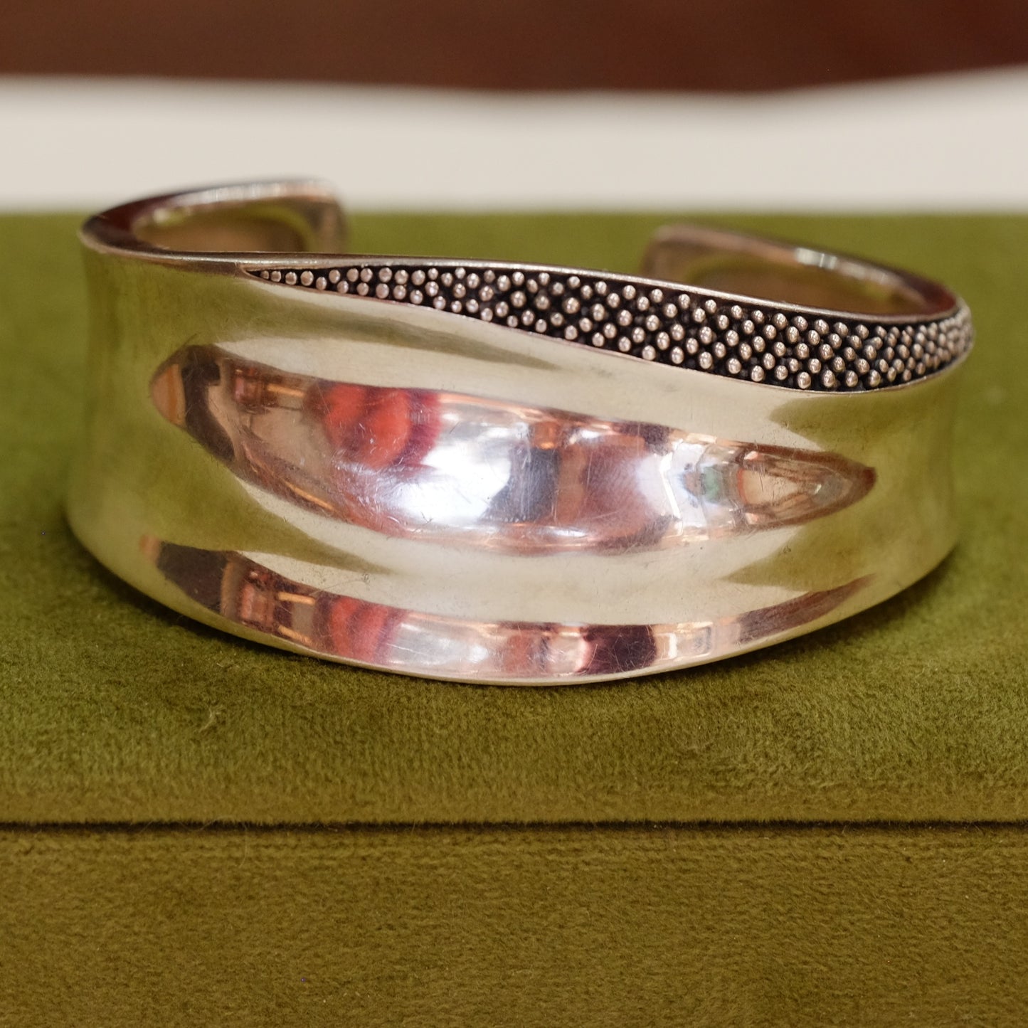 Silver Cuff Bracelet by Michael Dawkins