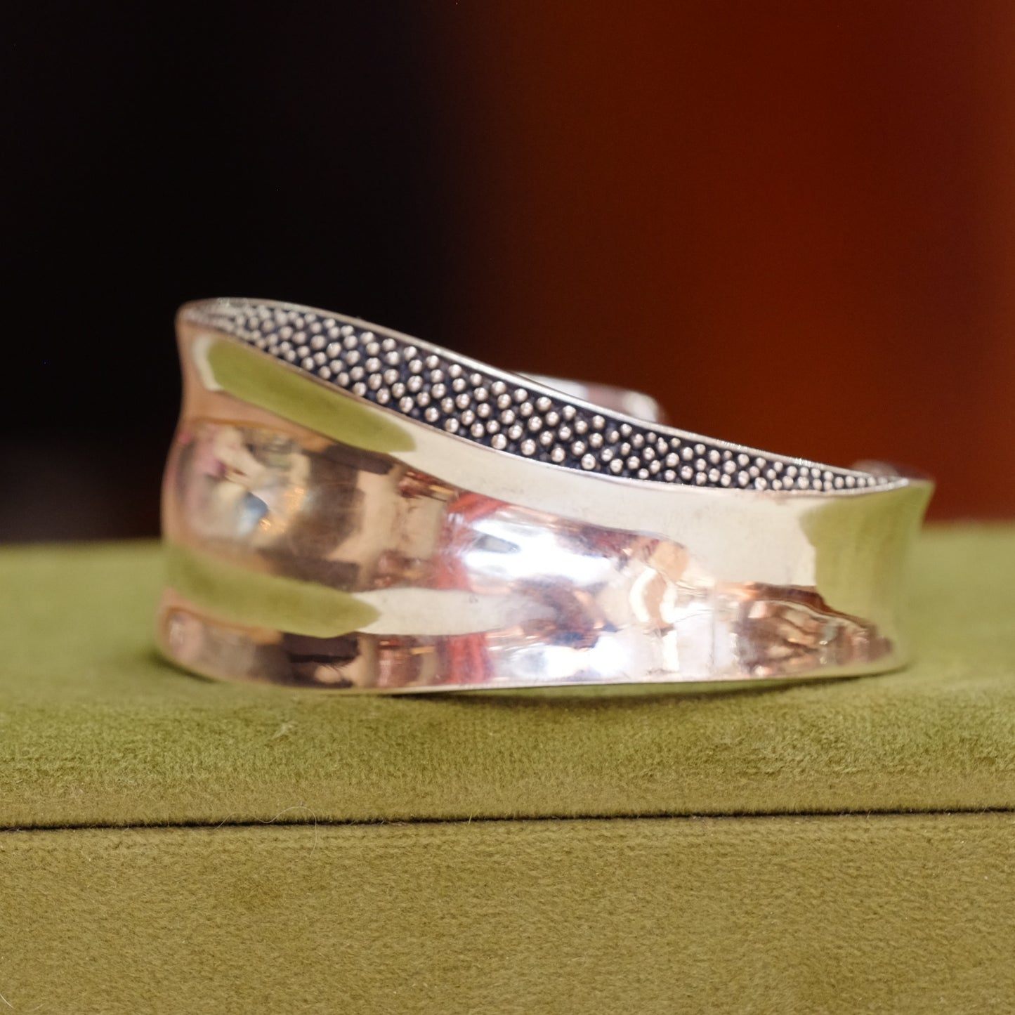 Silver Cuff Bracelet by Michael Dawkins