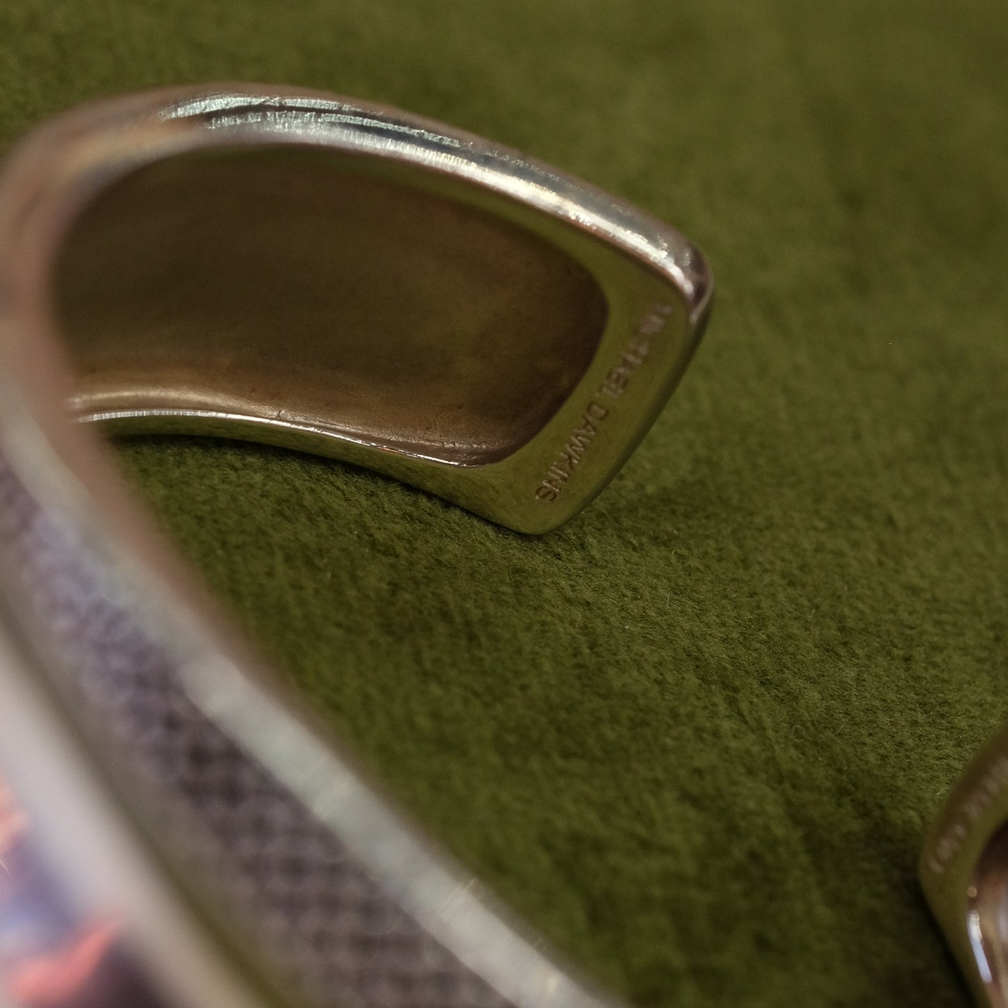 Silver Cuff Bracelet by Michael Dawkins