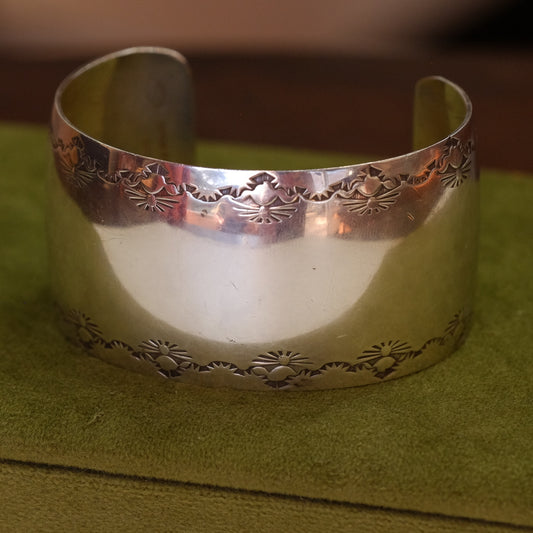 Vintage Ornate Silver Cuff