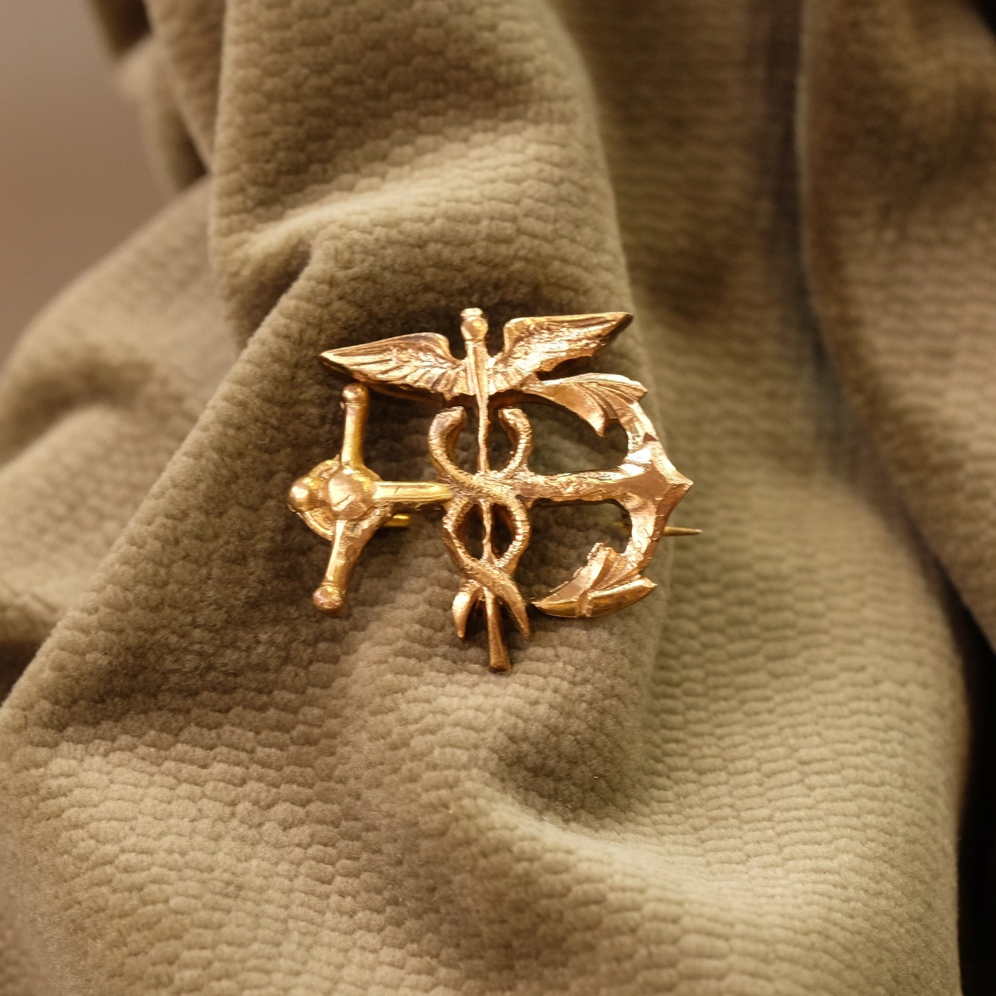 WWII Bronze Navy Medical Insignia