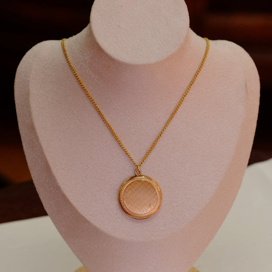 Victorian Gold Filled Round Locket