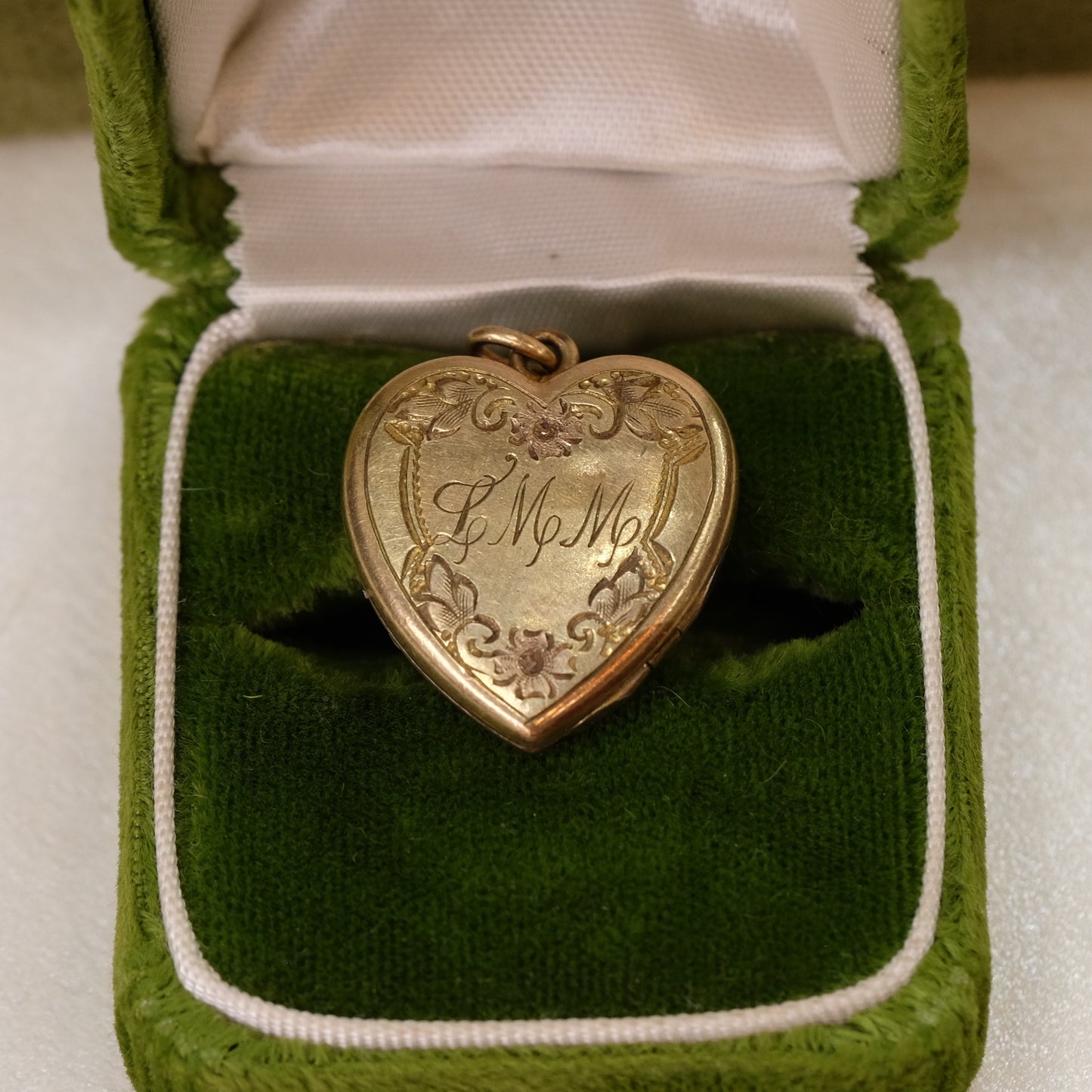 10K Gold Heart Locket with Engraving