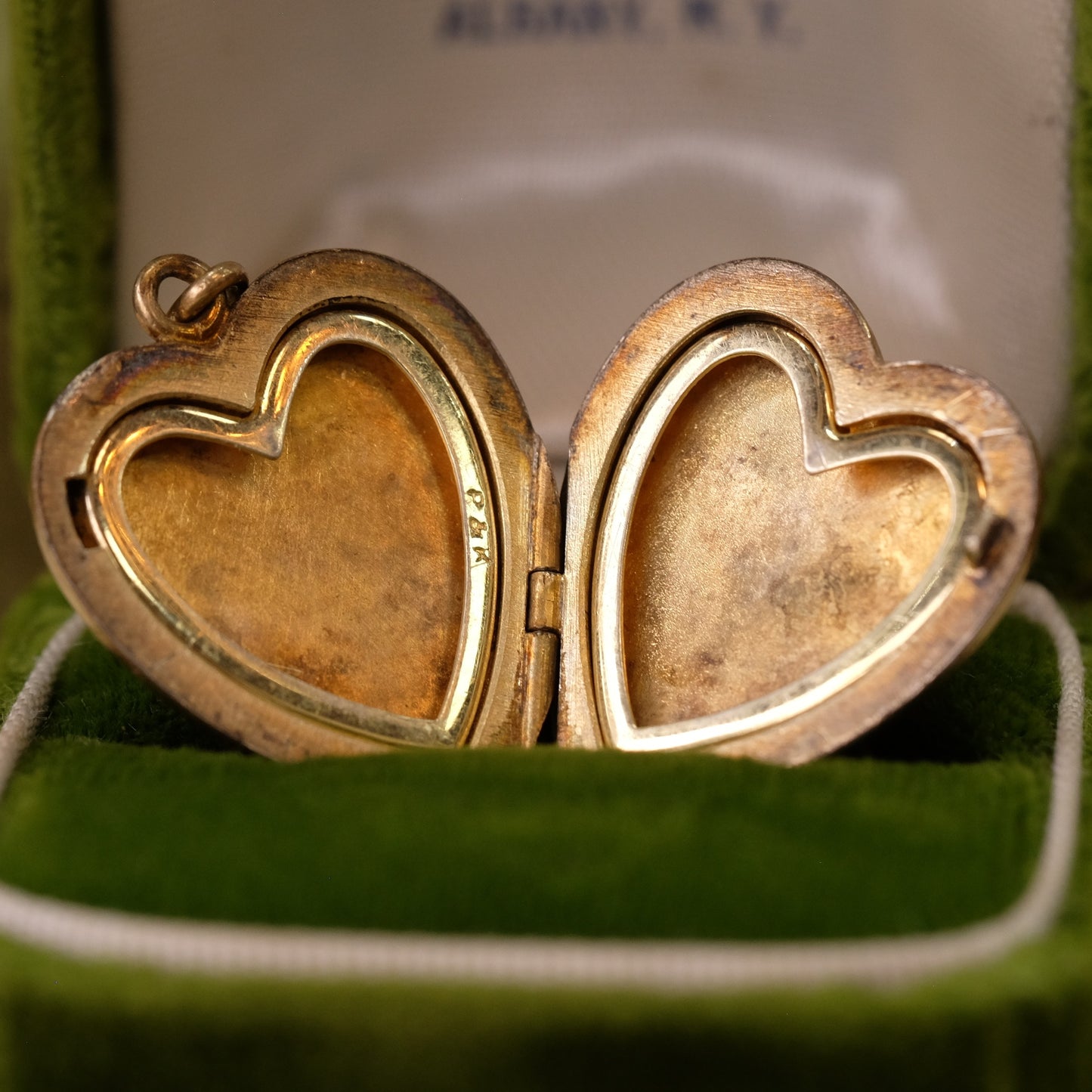 10K Gold Heart Locket with Engraving