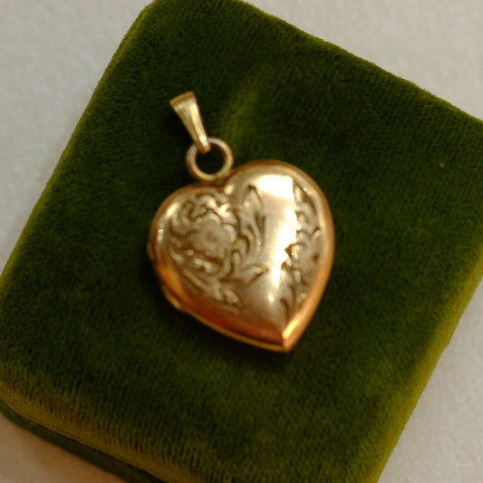 Victorian Gold Filled Heart Locket