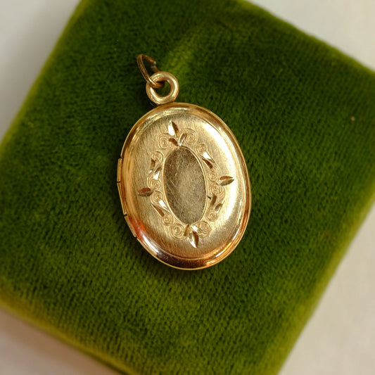 Victorian Gold Filled Oval Locket