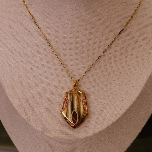 Art Deco locket in original box