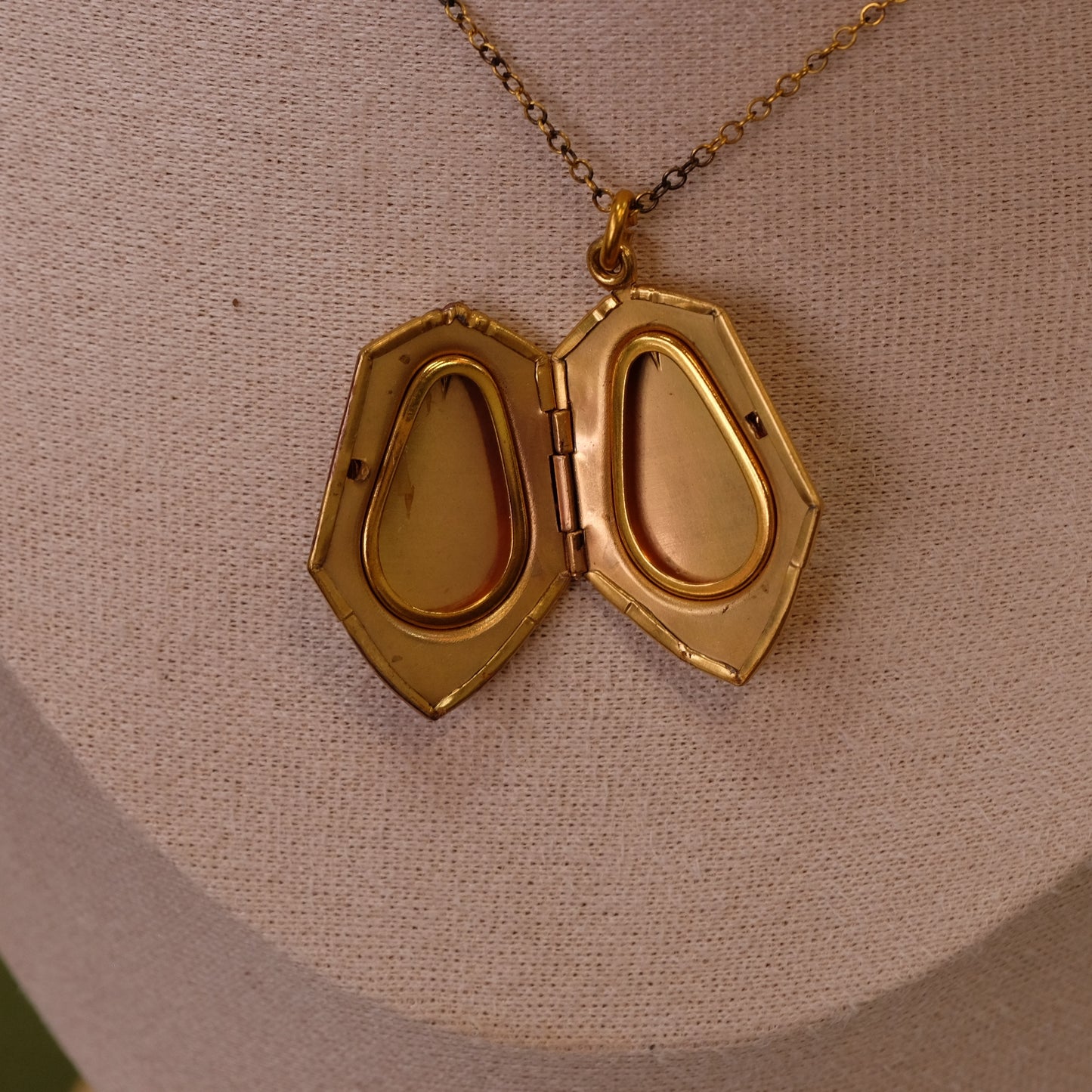 Art Deco locket in original box