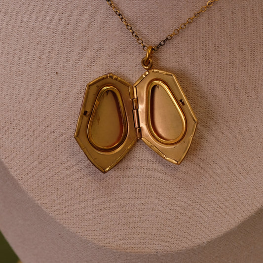 Art Deco locket in original box