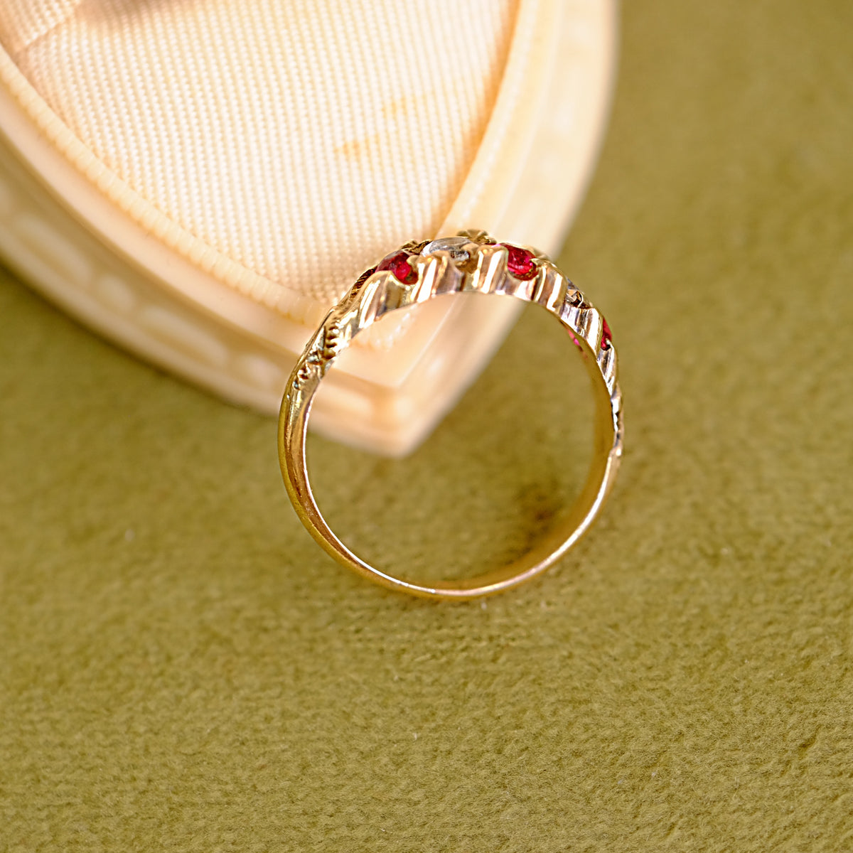 Gold Filled Victorian Paste Ring