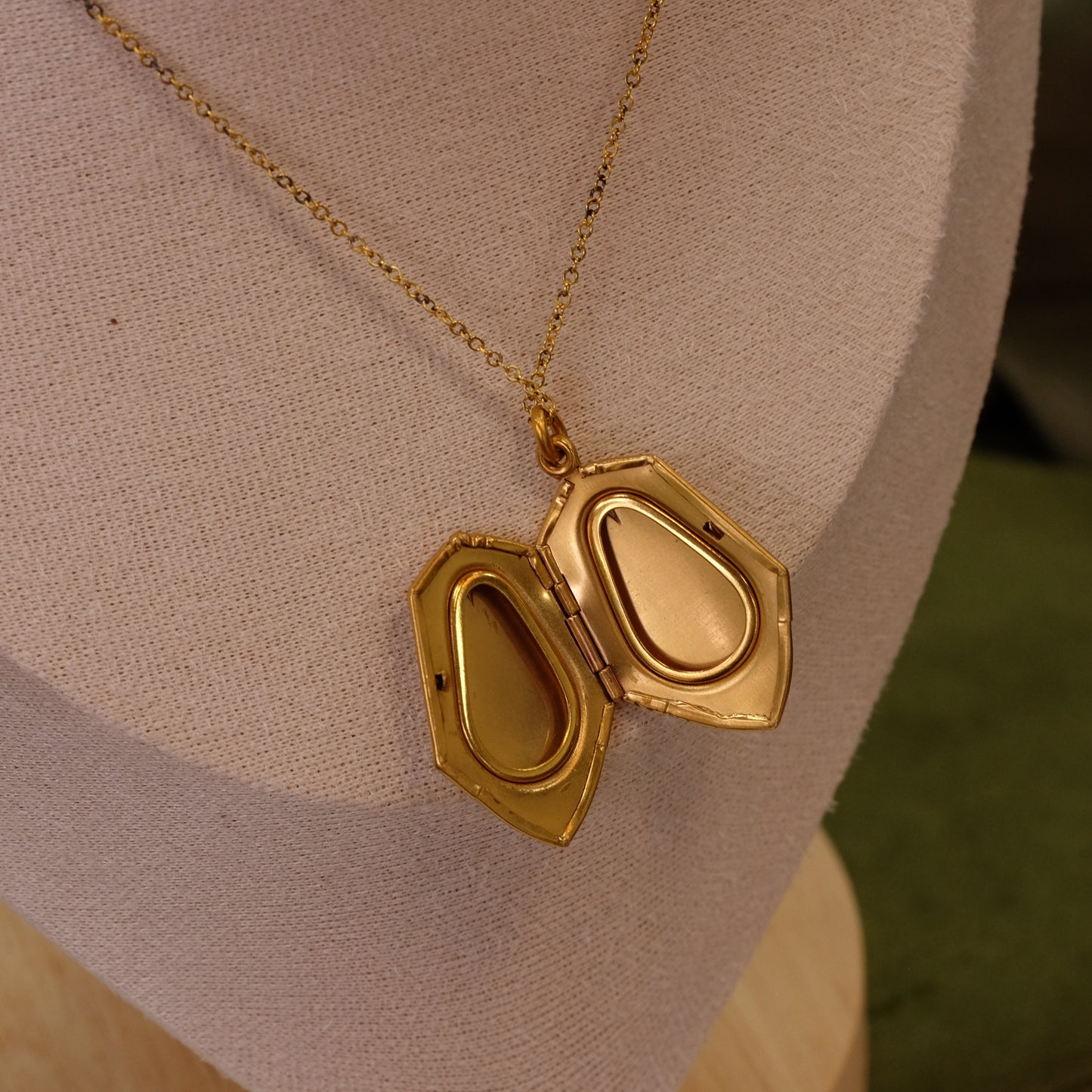 Art deco locket in original box