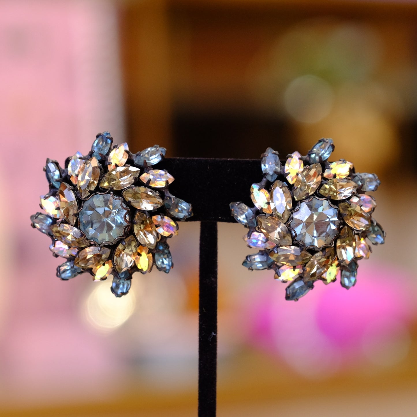 Schreiner Aurora Borealis Earrings