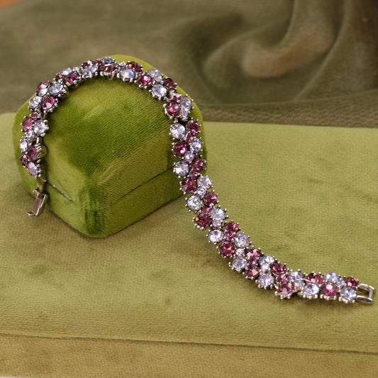 Trifari Purple Blue  Bracelet 1960s