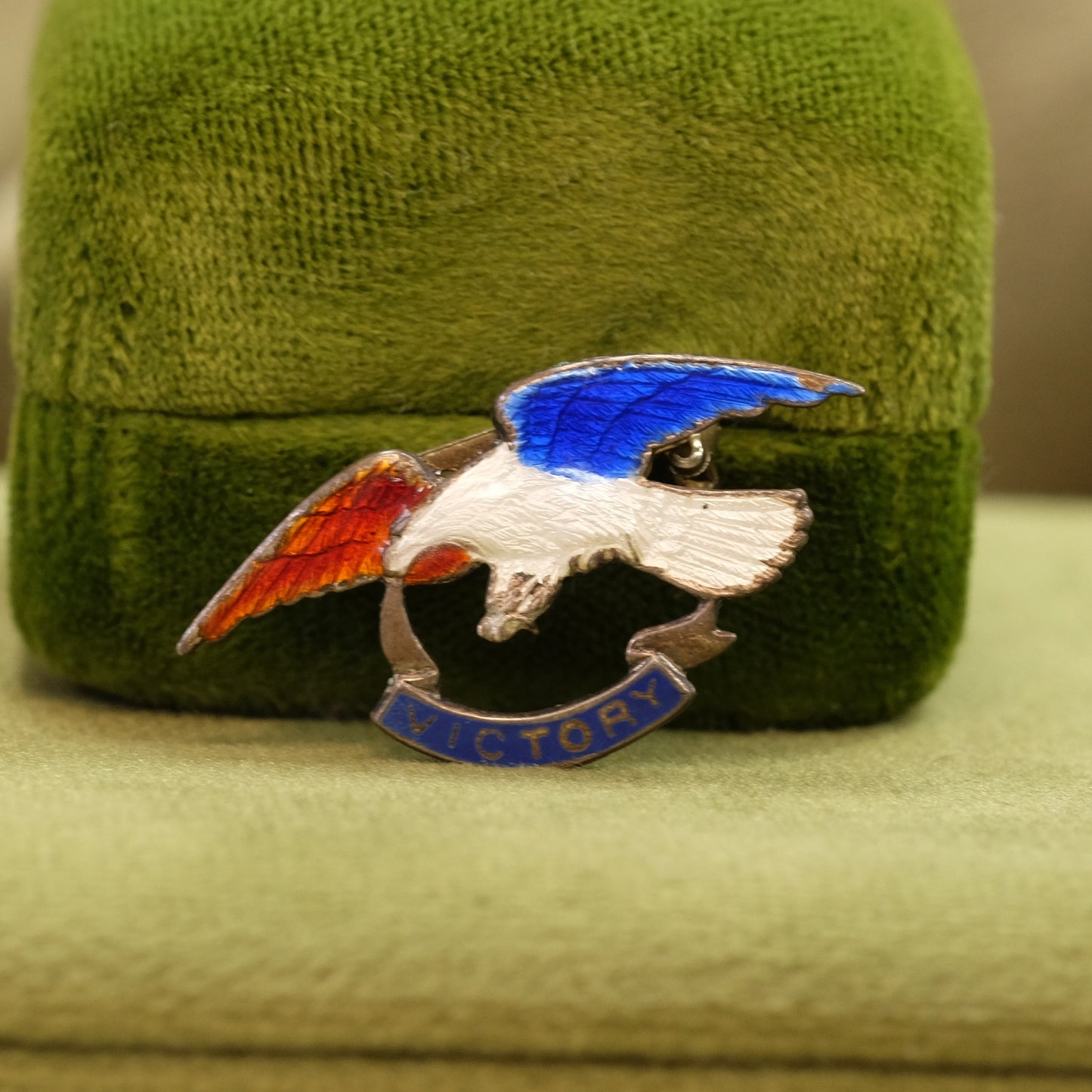 WWII Sterling Victory Pin