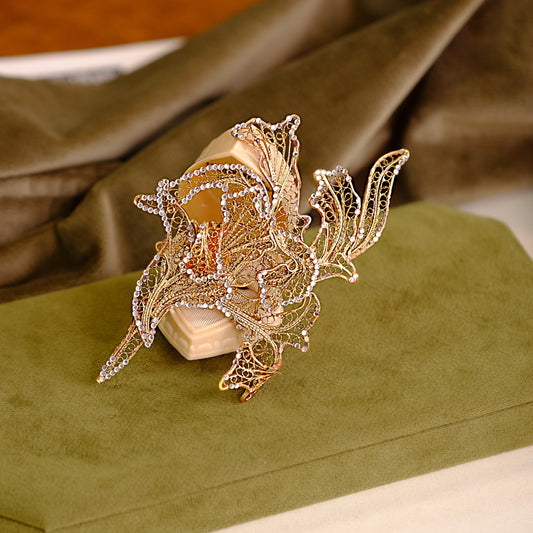 Large Feather Brooch