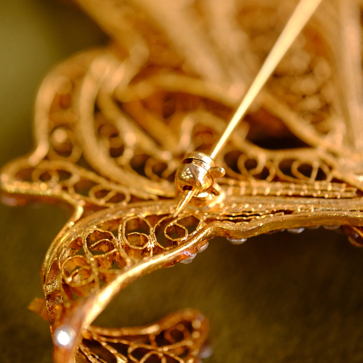 Large Feather Brooch