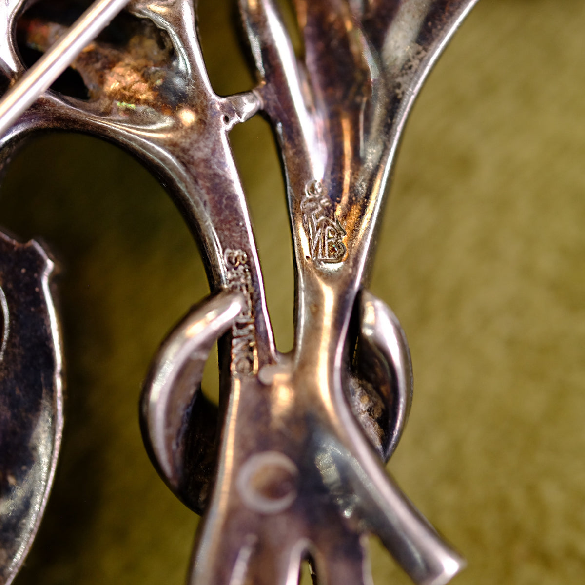 Marcel Boucher Sterling Brooch 1940s