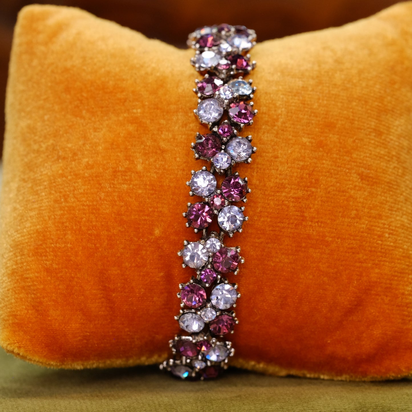 Trifari Purple Blue  Bracelet 1960s