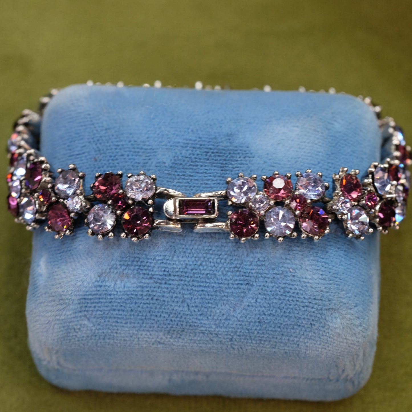 Trifari Purple Blue  Bracelet 1960s