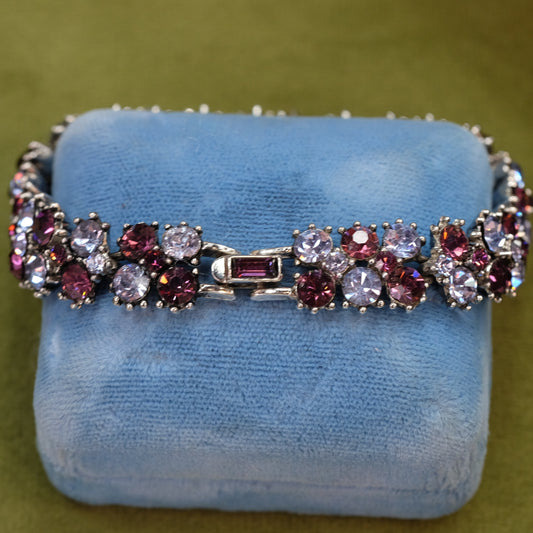 Trifari Purple Blue  Bracelet 1960s