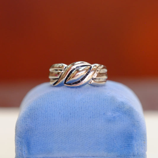 Chunky Silver Knot Ring