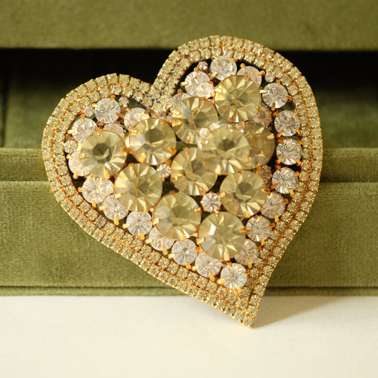 Vintage Robert Sorrell Originals Heart Brooch 1990s