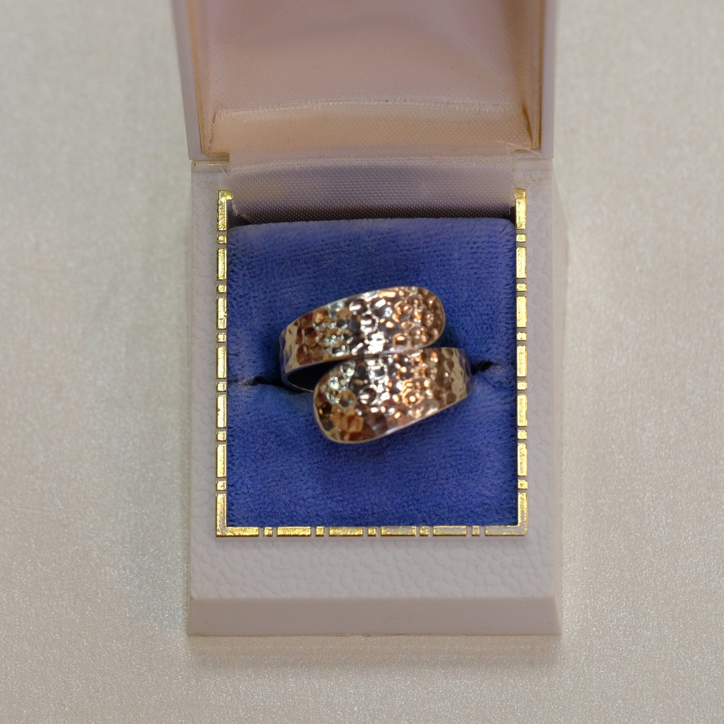 Hammered Silver Wrap Ring