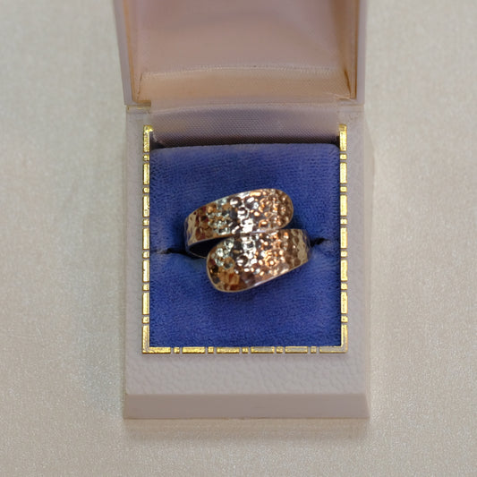 Hammered Silver Wrap Ring