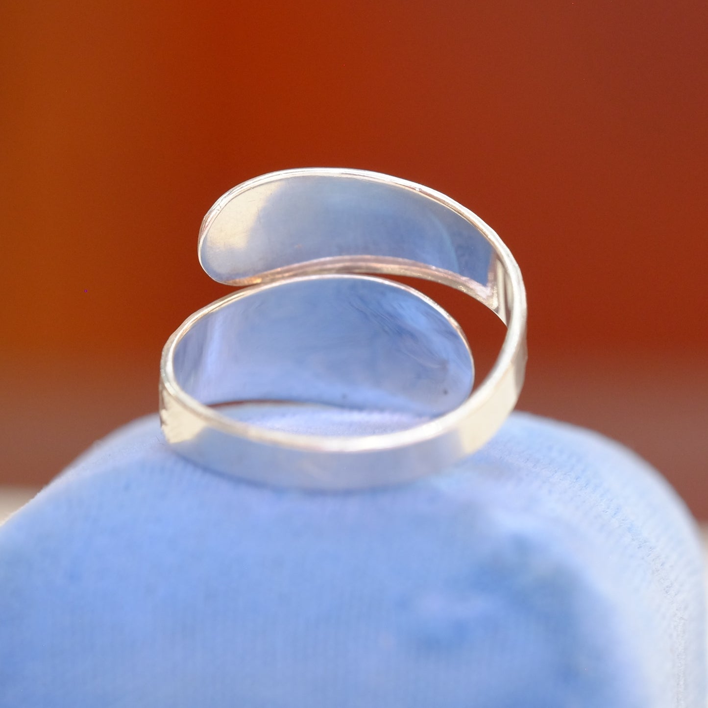 Hammered Silver Wrap Ring