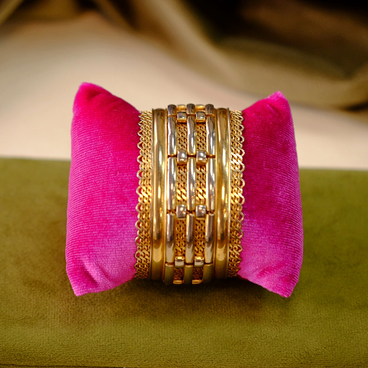 Jewels by Julio Gold and Silver Tone Cuff