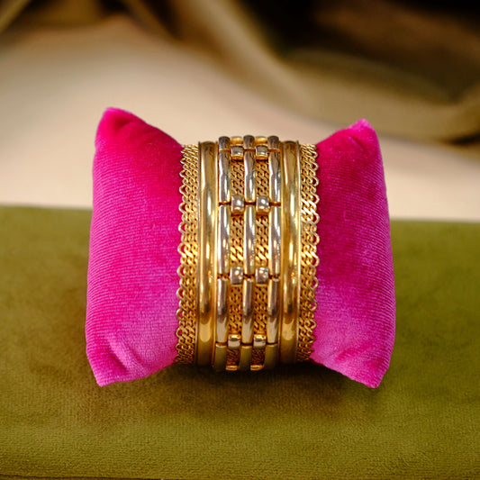 Jewels by Julio Gold and Silver Tone Cuff