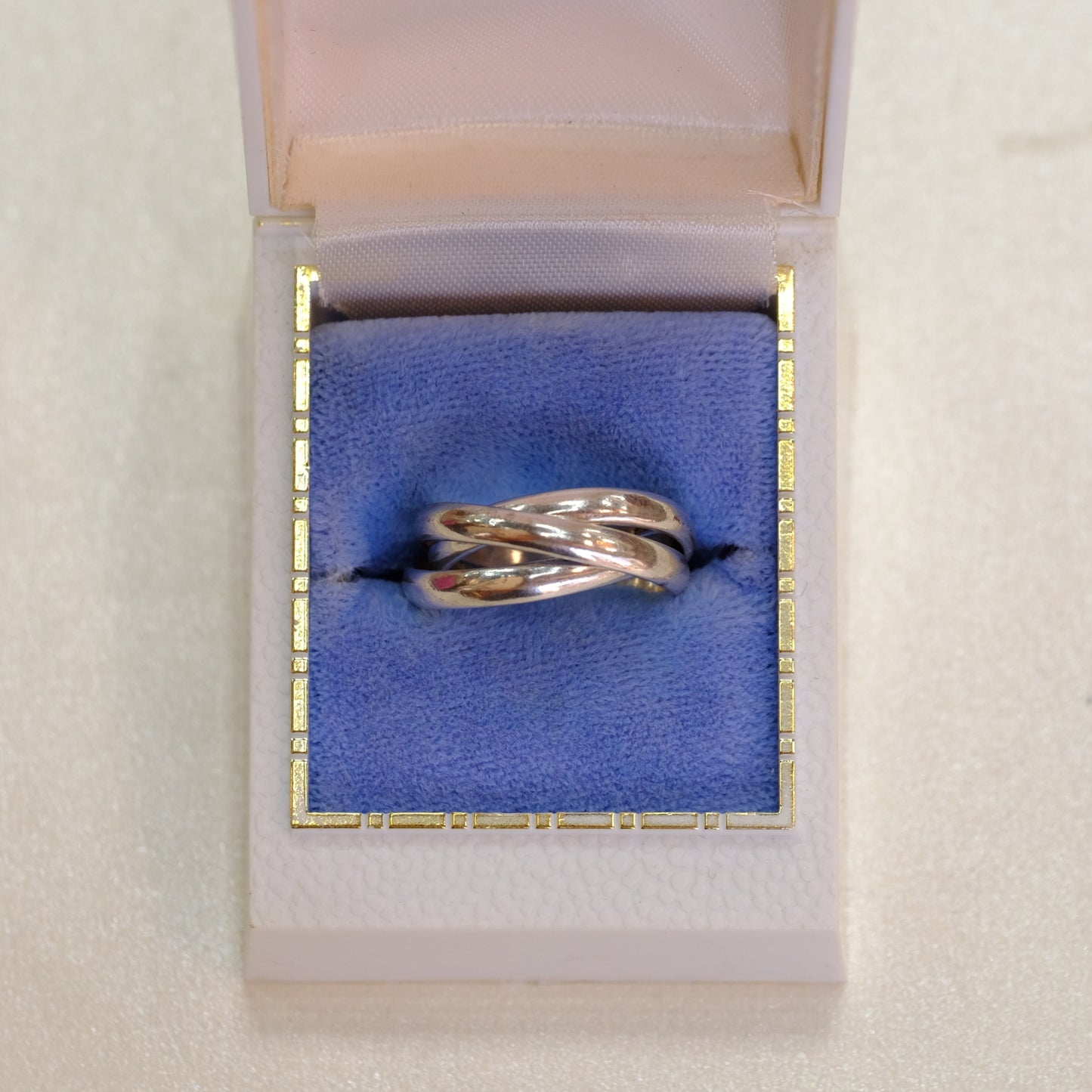 Silver Trinity Ring with Friendship Engraving