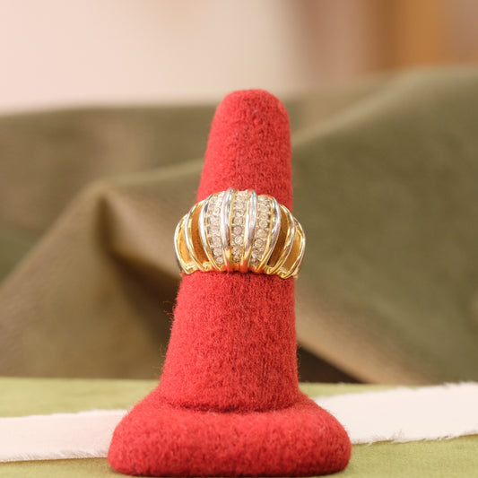 Costume Ring with Rhinestones