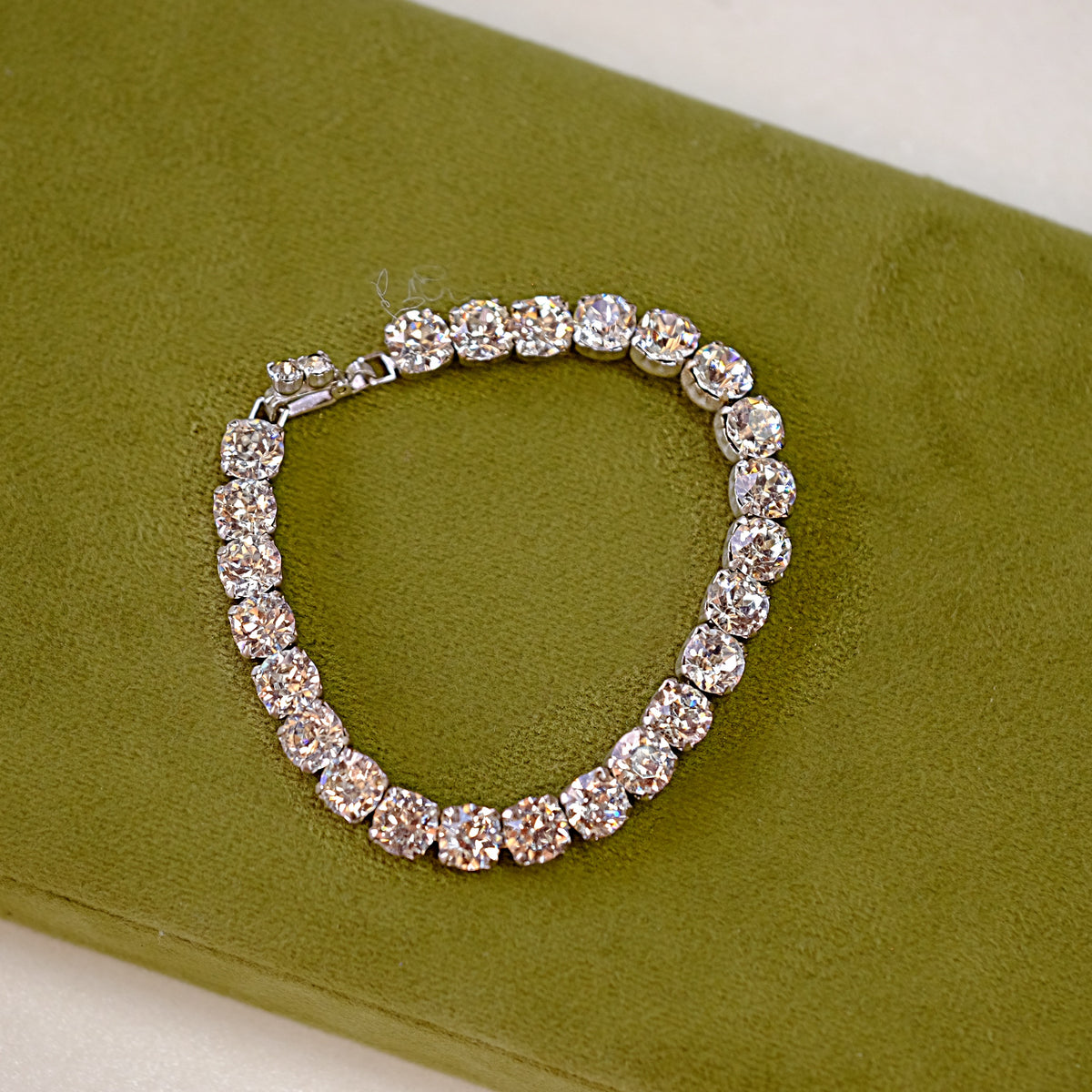 Clear Rhinestone Tennis Bracelet